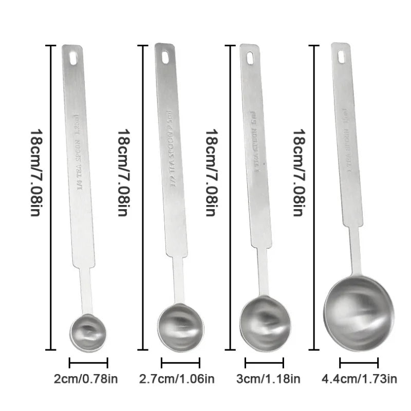 1pc Stainless Steel Measuring Spoon Coffee Measurer Tablespoon Coffee Measuring Spoon Kitchen Accessories Baking Tools