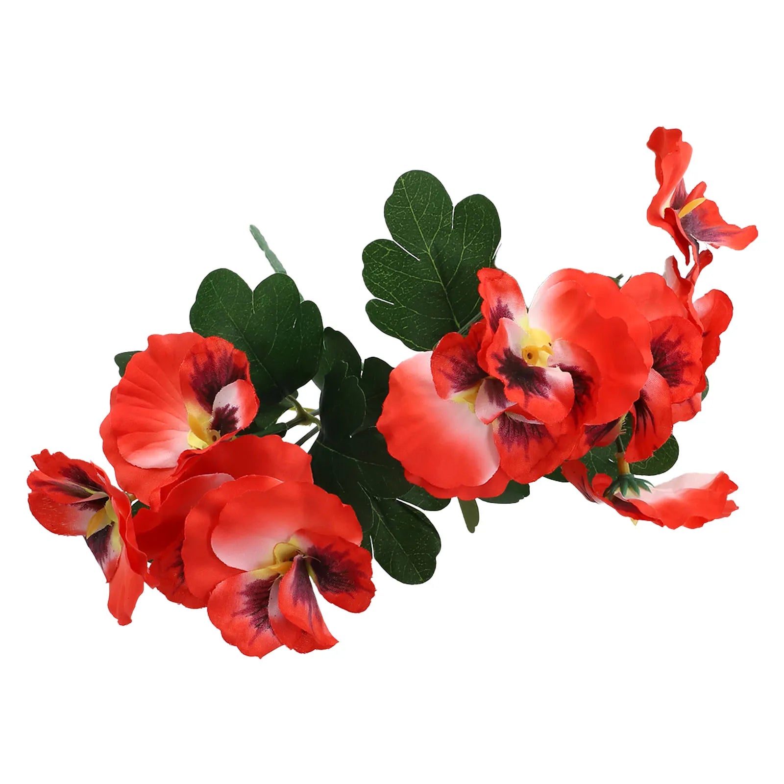 Colorful For Wedding Party Decoration Pansy Fake Flower Bouquet Artificial DIY Craft Red/Orange/Purple Rose Red