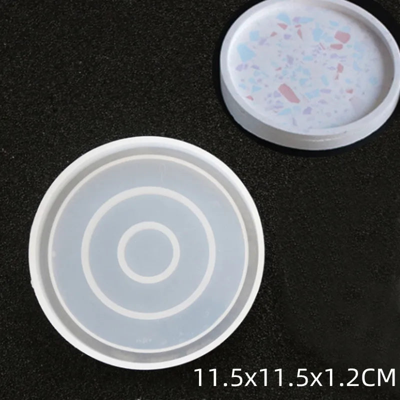 Round Concrete Candle Jar Silicone Mould Diy Handmade Succulent Cement Planter Resin Silicone Mold Gypsum Storage Box Home Decor