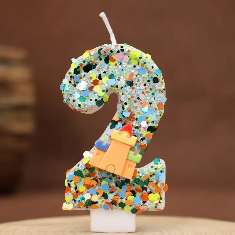 Candles for Birthday Cake Building Blocks Birthday Number Candle for Boy Birthday Cake Topper Supplies