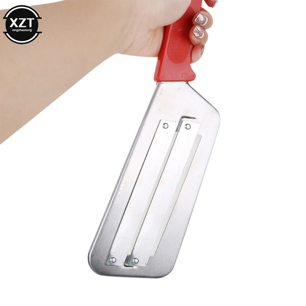 Onion Slicer Knife Stainless Steel Cabbage Slicer Double Slice Blade Vegetable Slicer Slic Kitchen Knife Fish Scale Clean Knive