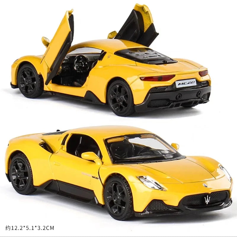 Maserati MC20 Supercar Simulation Diecast & Toy Vehicle Pull Back Car RMZ city 1:36 Alloy Collection Model Gifts For Children