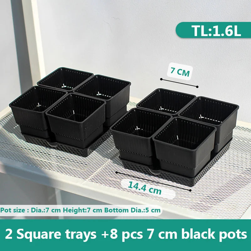 Meshpot 6cm/7cm Succulents Pot Plastic Flower Pot Cactus Planter Root Controlling Good Air System Garden Supplies Home Dec