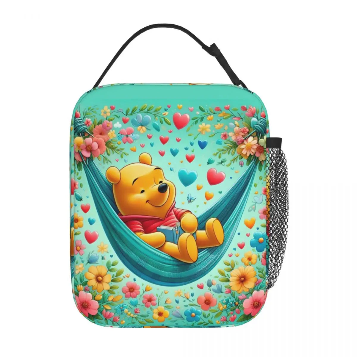 Cute Winnie The Pooh Insulated Lunch Bags Thermal Bag 
Meal Container Large Tote Lunch Box for Men Women Work Picnic