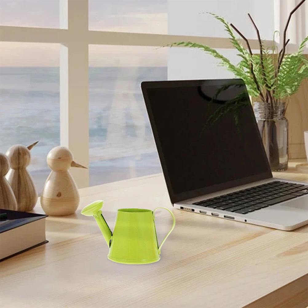 4Pcs Mini Watering Can Kids Portable Metal Small Plant Flower Garden Watering Mini Kettle for Plants Small Water Pot Plant