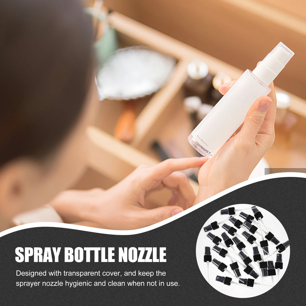 40Pcs Spray Nozzle Replacement Transparent Cover Fine Mist Sprayer for Perfume Essential Oil Bottle Sprayer Nozzle
