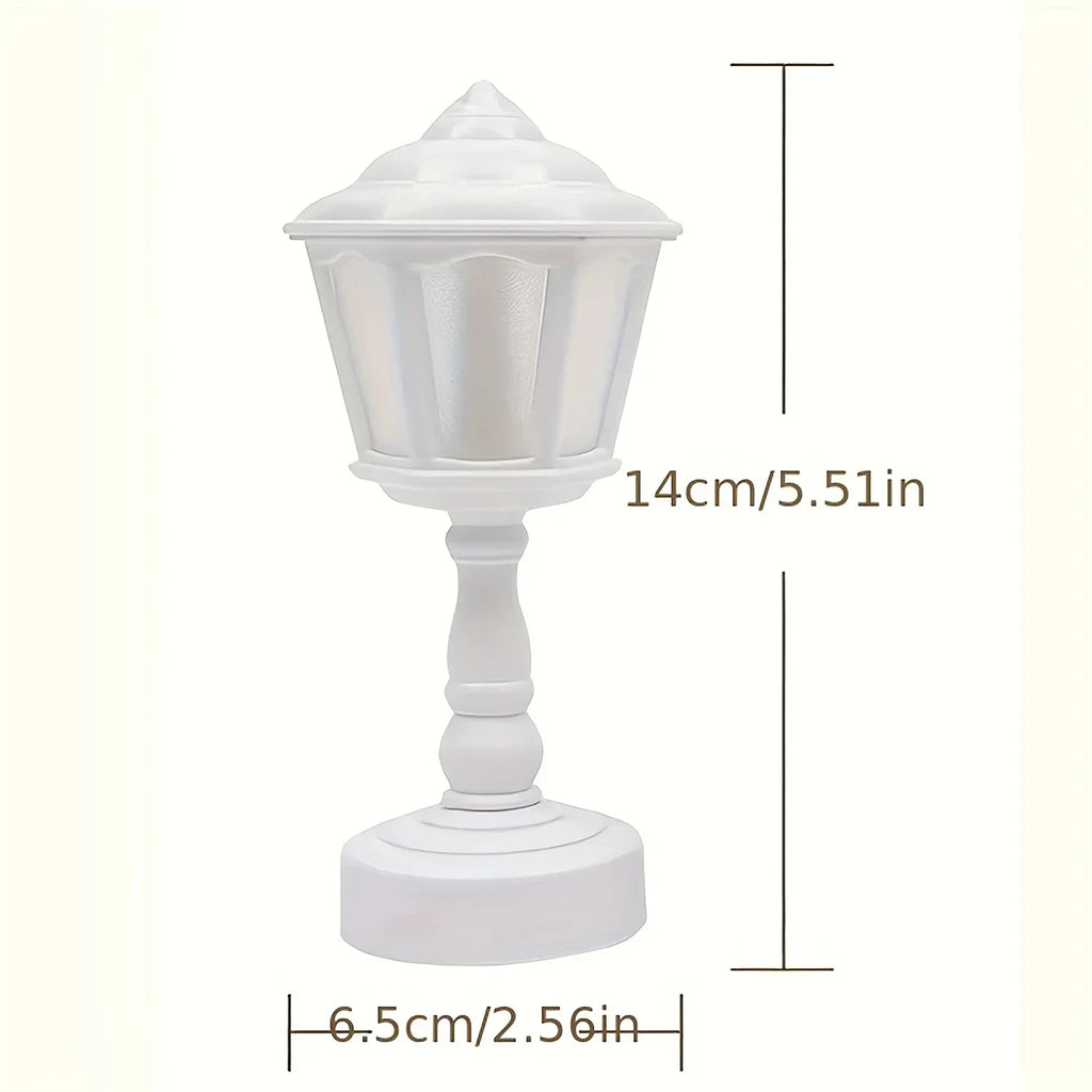 Geometric Flower Bud LED Table Lamps Button Battery Desk Night For Bedroom Dining Touch Night Light Simple Modern Decoration