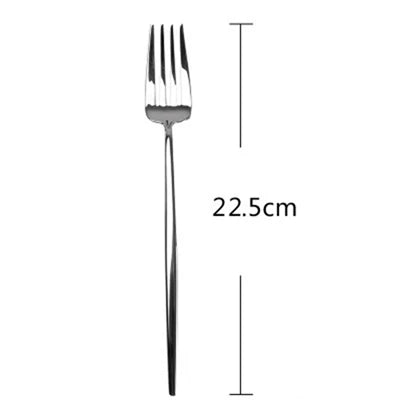 Mirror-polished Stainless Steel Western Tableware Set Four-piece Steak Knife Fork and Spoon Set for Home Use