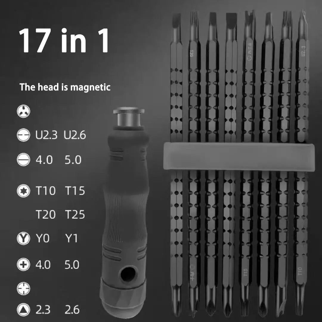 13 In 1 Triangle Screwdriver For Xiaomi Repair Special Shaped Magnetic Ratchet Screw Torx Key U-Type Household Tool Telescopic