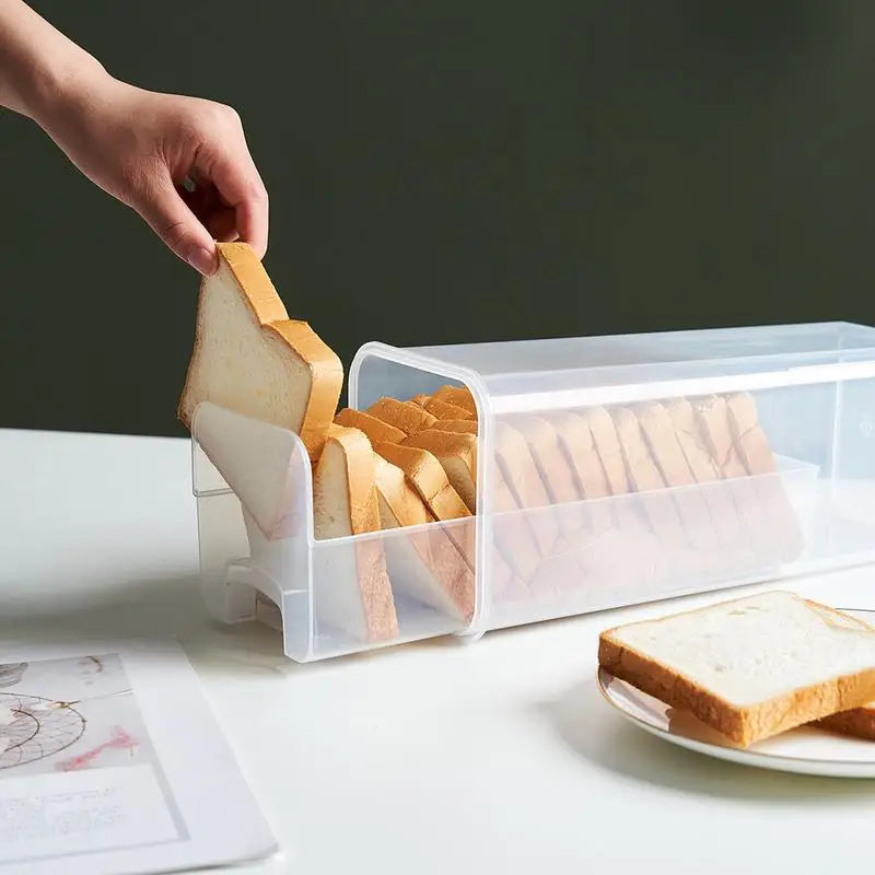 Bread Loaf Container Clear Airtight Bread Box With Lid Sandwich Bread Holder For Homemade Bread Tall Bread Saver For Kitchen
