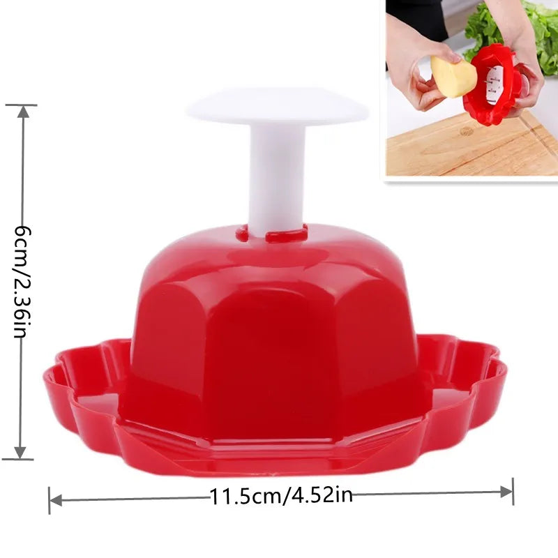 Wooden Potato Grid Slicer Vegetable Grater Corrugated Net Chopper Cutter Wave Knife Chipper Salad Kitchen Shredder Peeler Masher