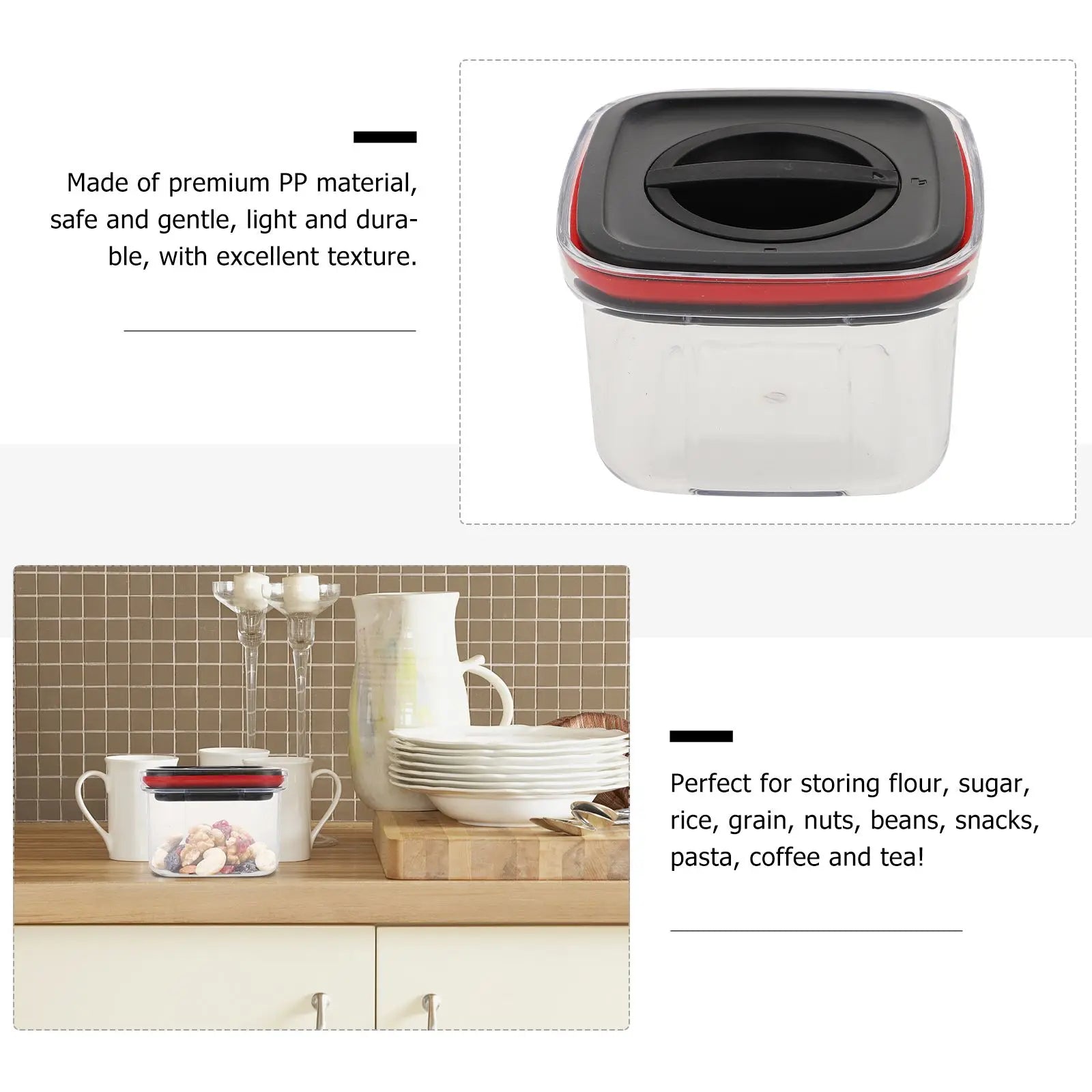 Spiral Airtight Storage Tank Kitchen Containers Seal Jar PP Plastic Boxes Food Household Cereal Holder Stackable Dried Fruit