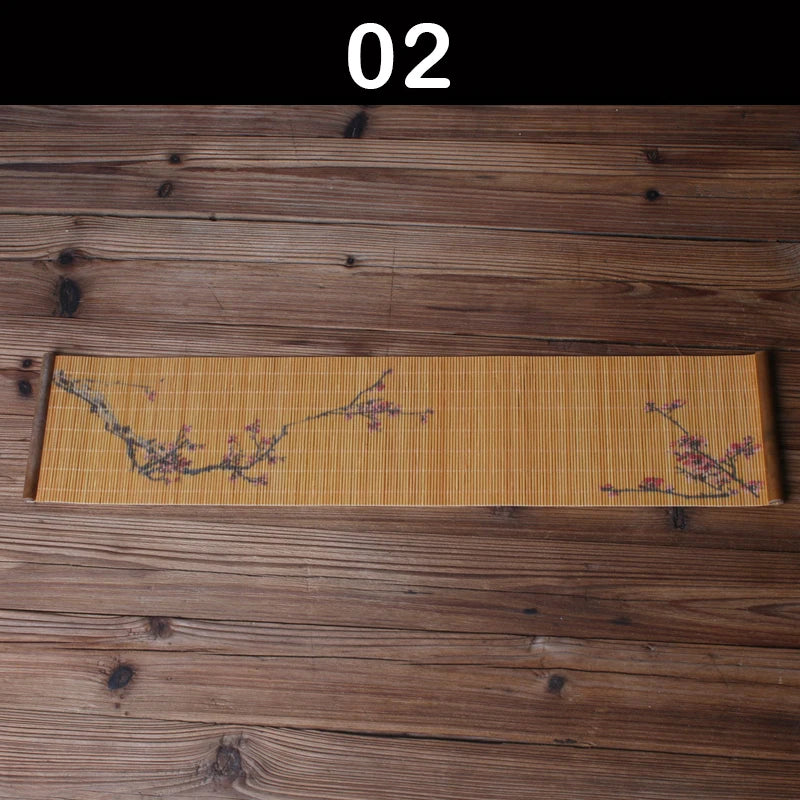 Tea Cup Mat Bamboo Weaving Heat Resistent Bamboo Table Placemat Tableware Zen Table Runner Coasters Tea Ceremony Accessories