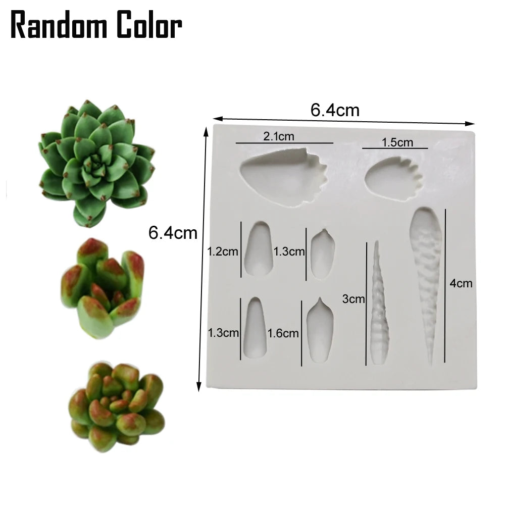 Kinds of Cactus Candle Candy Silicone Mold Aromatherapy Gypsum diy Handmade Succulent Plaster Resin Soap Baking Mould M2740