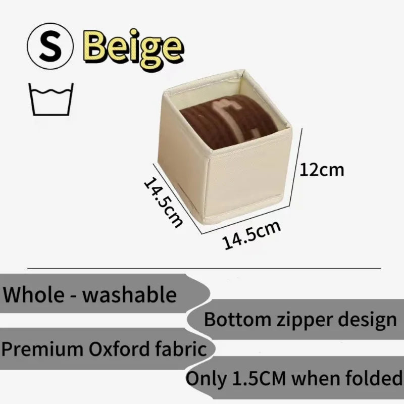 Drawer Organizers Foldable Clothes Dresser Organizer Bins Fabric Closet and Storage Drawer Dividers for Clothing Socks Belts