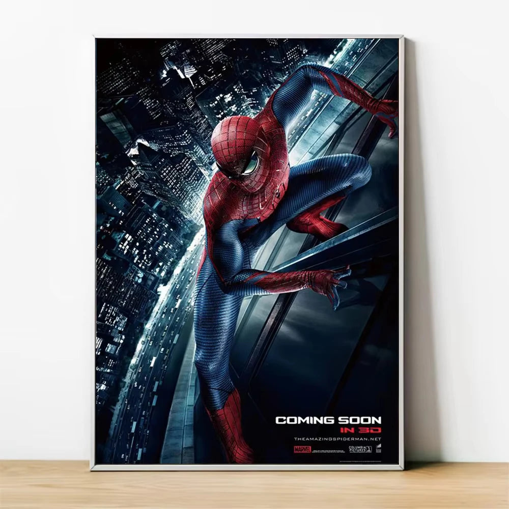 MINISO Marvel Superheroes Avengers Spider-Man Iron Man Parlor Bedroom Decorative Art Posters Wall Mural Canvas Painting Printing