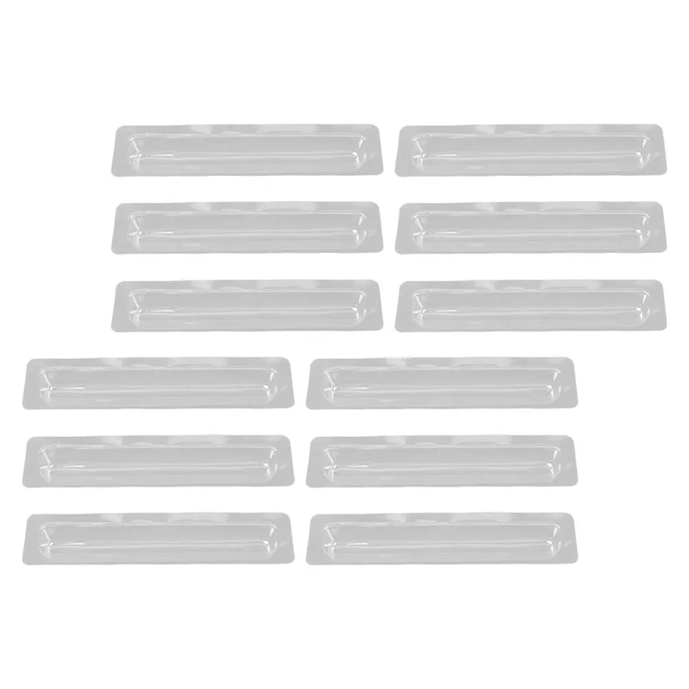 12pcs Plastic Clock Pointer Protection Box Transparent Anti-Squeeze Quartz Wall Clock Hands Arms Cover Shell Movement Parts