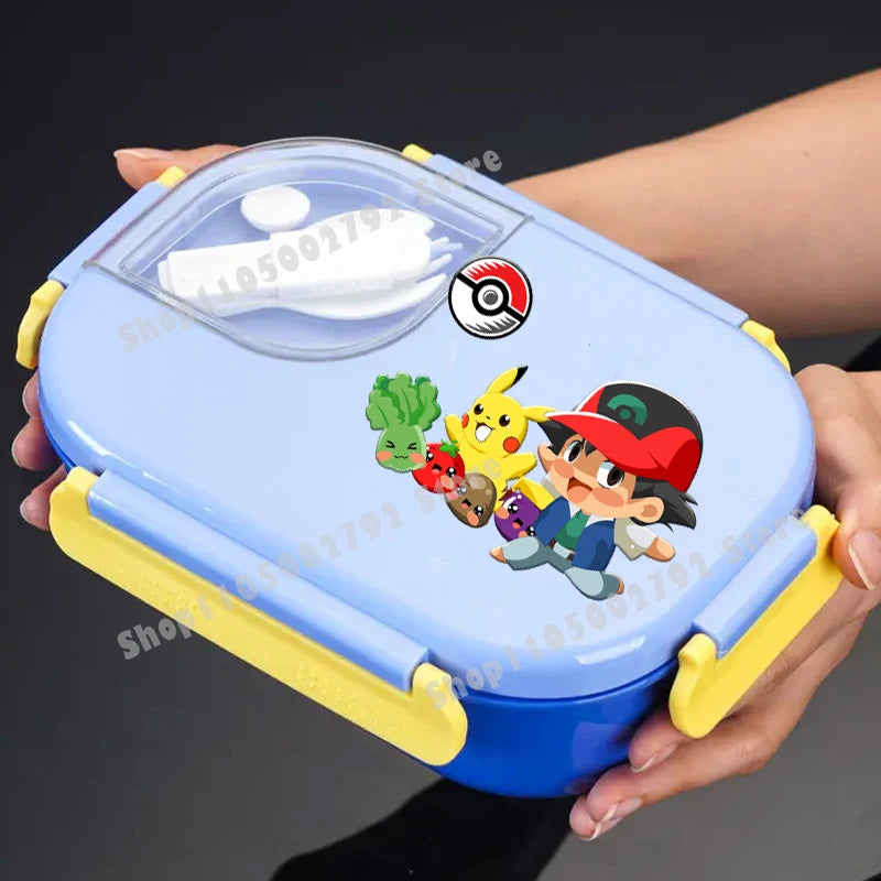 Pikachu Pokemons Girl Boy Cartoon Lunch Boxs Student Charmander Portable Bento Case Insulated Lunch Box Kids Birthday Cute Gift
