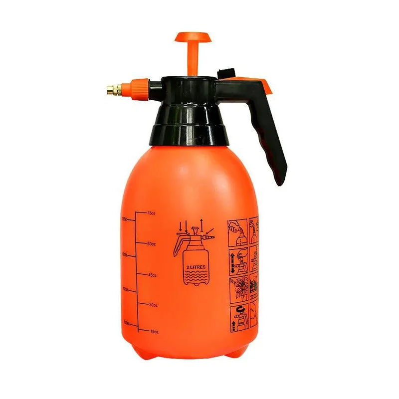 2L Transparent Foam Sprayer Car Wash Hand-Held  Watering Can Air Pressure Sprayer Plastic Disinfection Water Bottle Car Cleaning
