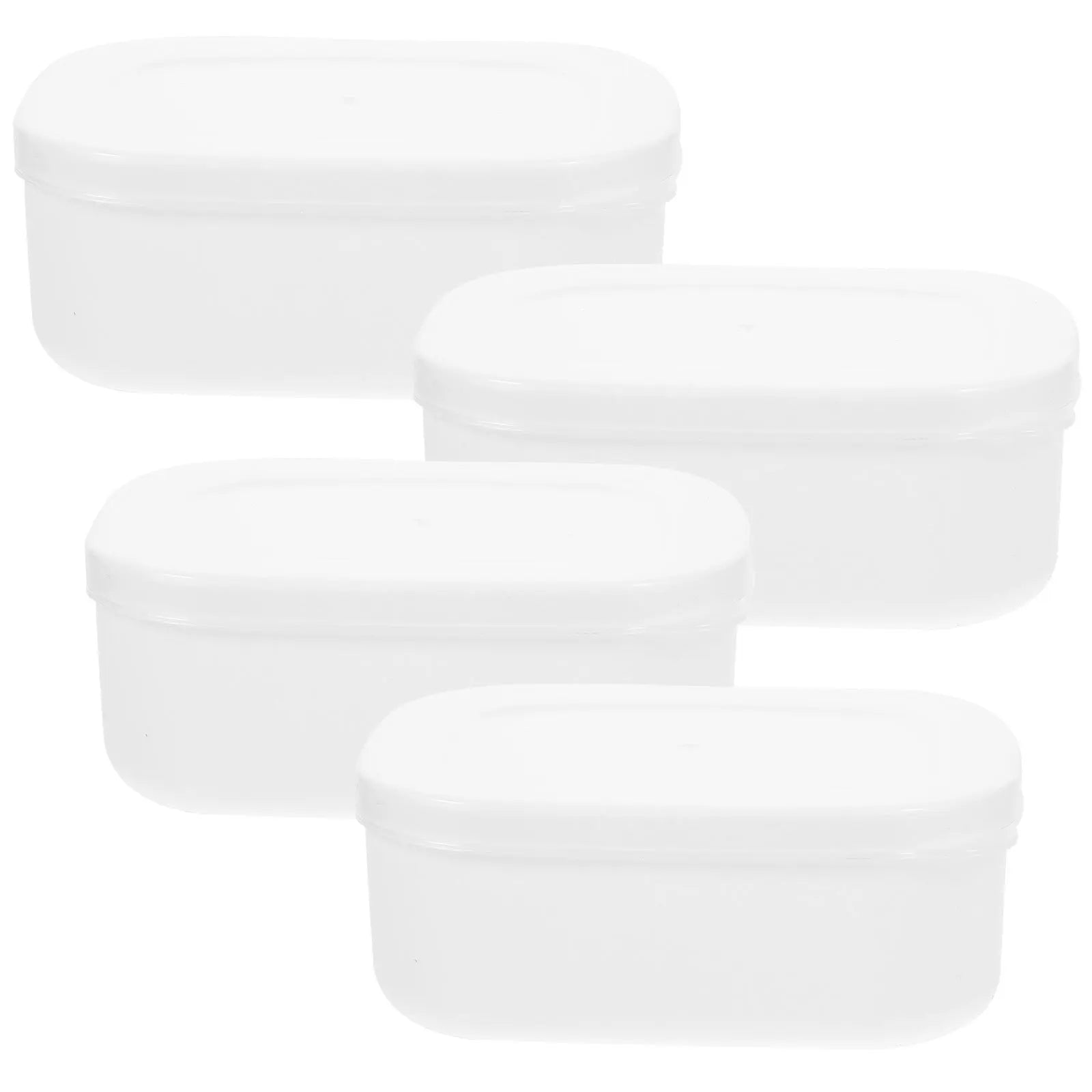 4Pcs Refrigerator Storage Boxes Airtight Portable Freezer Household Food Bento Organizer Practical Leakproof Kitchen