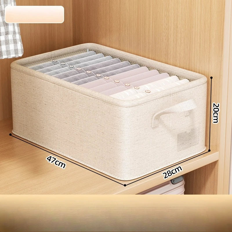 Thicken Clothes Organizer Pants Sweater Storage Cabinets Drawers Organizer Jeans Storage Box Wardrobe Clothes Storage Organizers