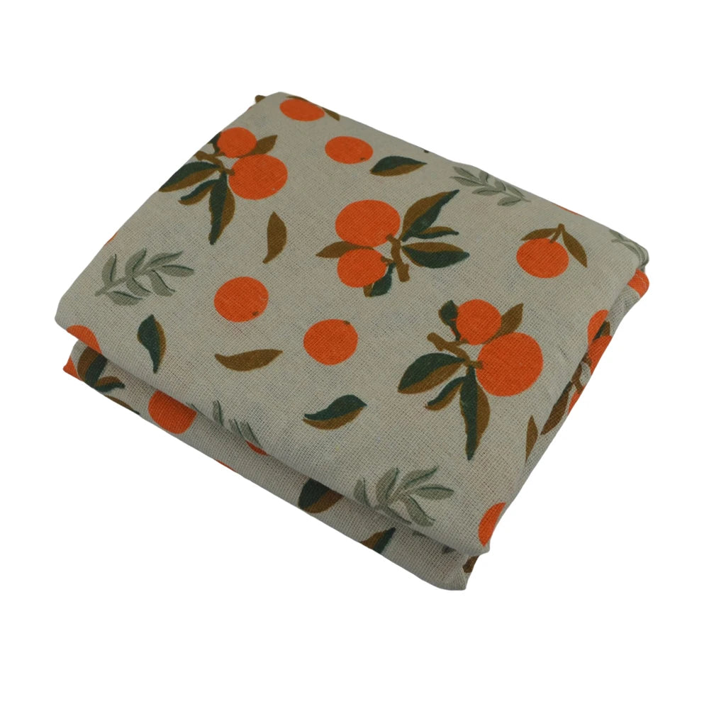 Printed Linen Cotton Fabric Cloth For Curtain Christmas Home Tablecloth Table Runner Pillow Cushion Handwork Sewing Placemat Bag