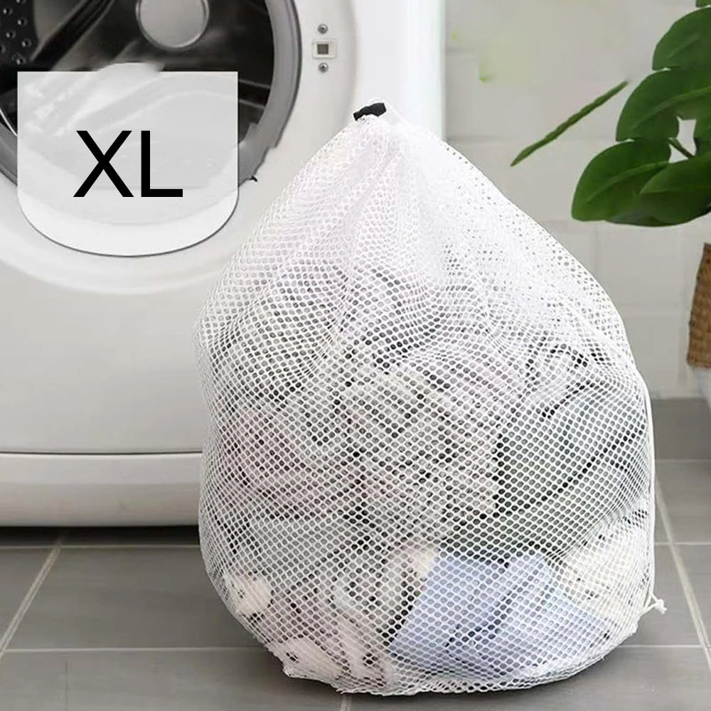 1/3PCS Mesh Laundry Bag - Machine Washable Drawstring Design Travel Wash Bag for Blouses, Hosiery, Stockings, and Underwear