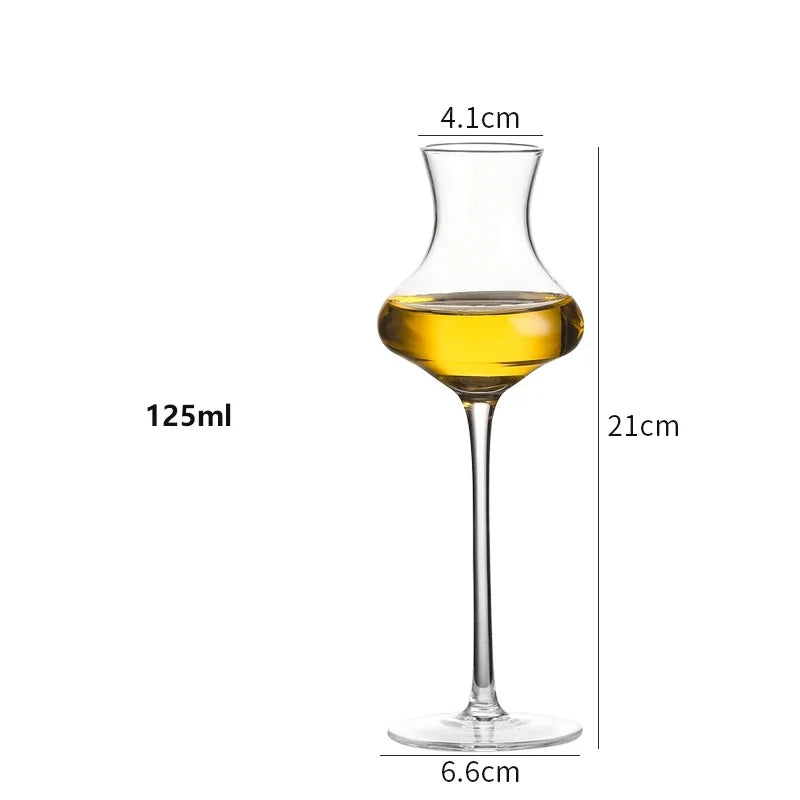 125ml Lead-Free Crystal Aroma Cup Wine ChampagneTasting Glass Elegant Whiskey Glass Pure Drink Goblet