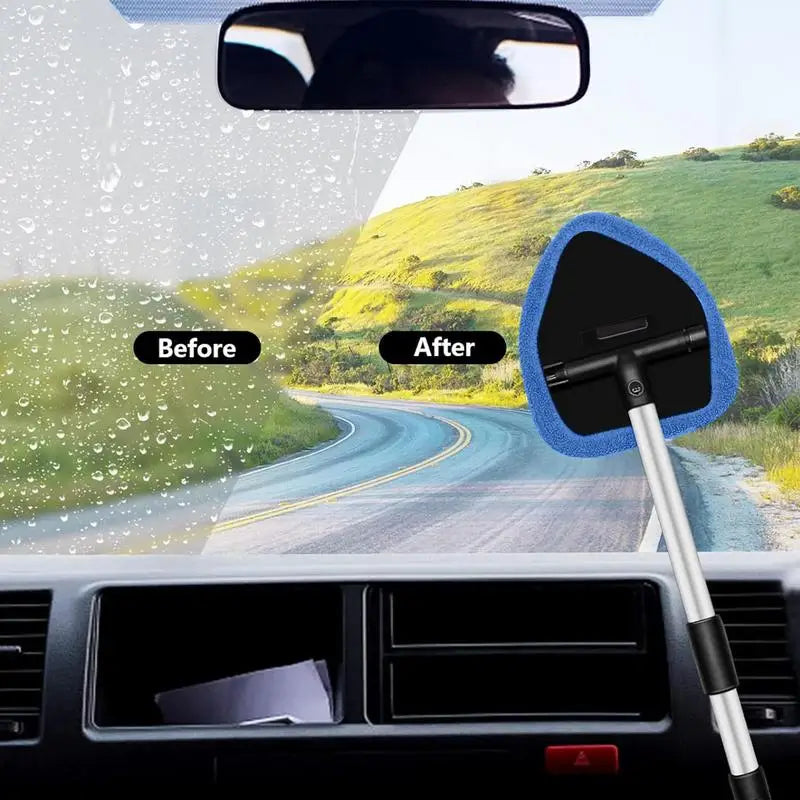 Windshield Brush Car And Home Window Cleaner Scalable Brush Auto Glass Cleaner Inside Outside Window Wiper For Bathroom Doors