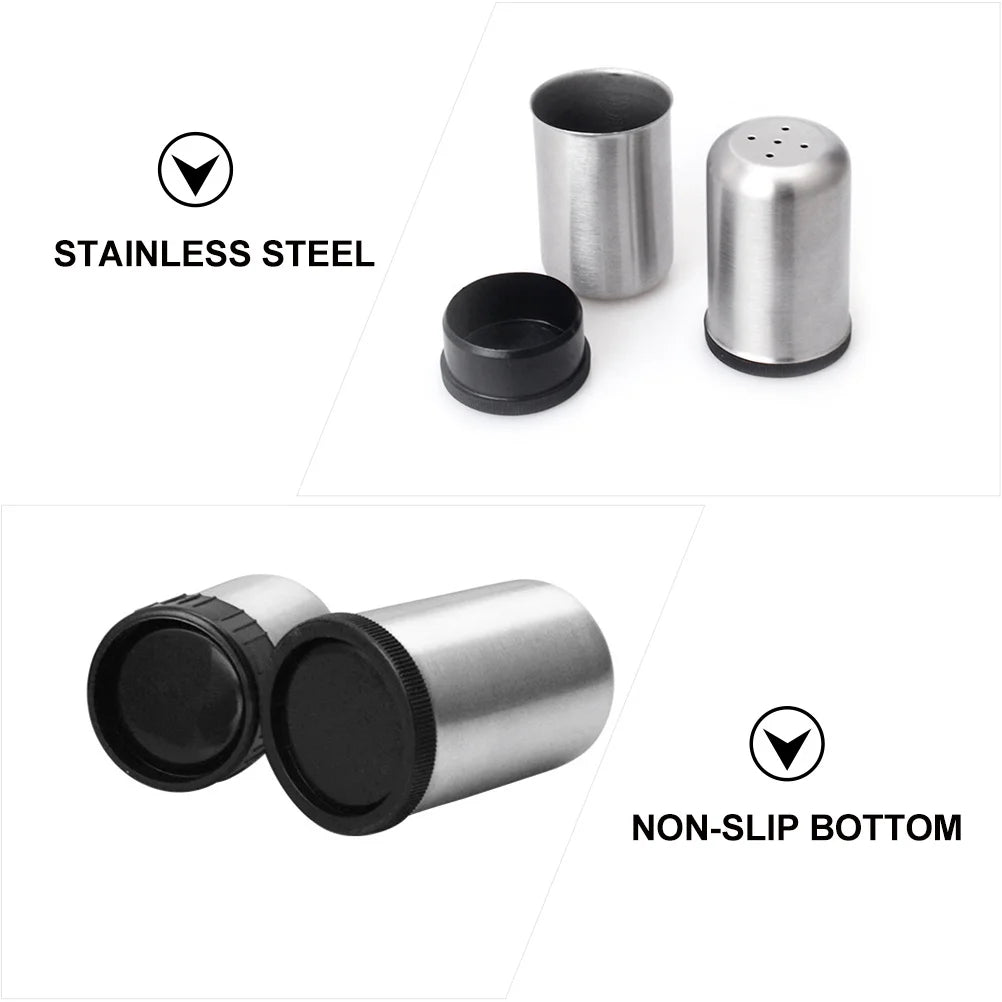 4Pcs Spice Jars Set Heavy Duty Seasoning Containers for Baking Cooking Home Restaurant Use Powder Shaker Dispenser