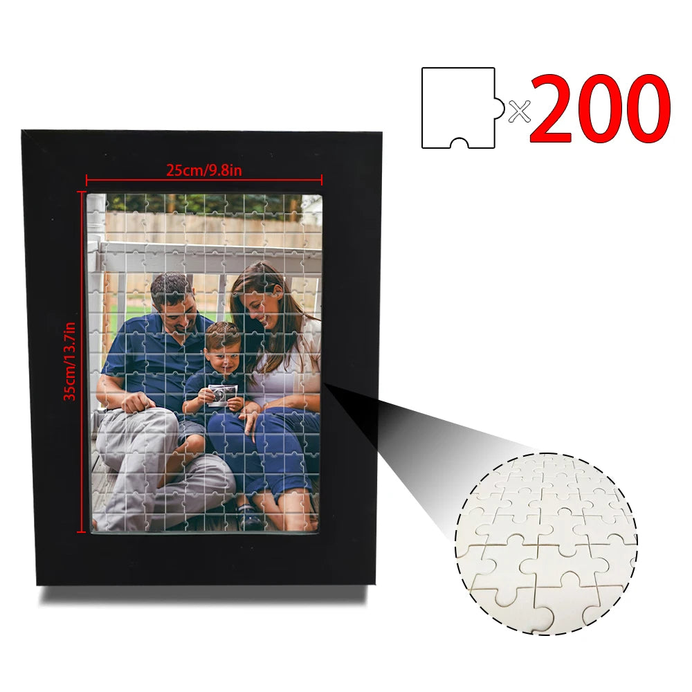 1 pc Custom Puzzle,with Frame or Only puzzles,Upload Your Image for Unique Home Wall Art,Wedding Anniversary Puzzle Gift