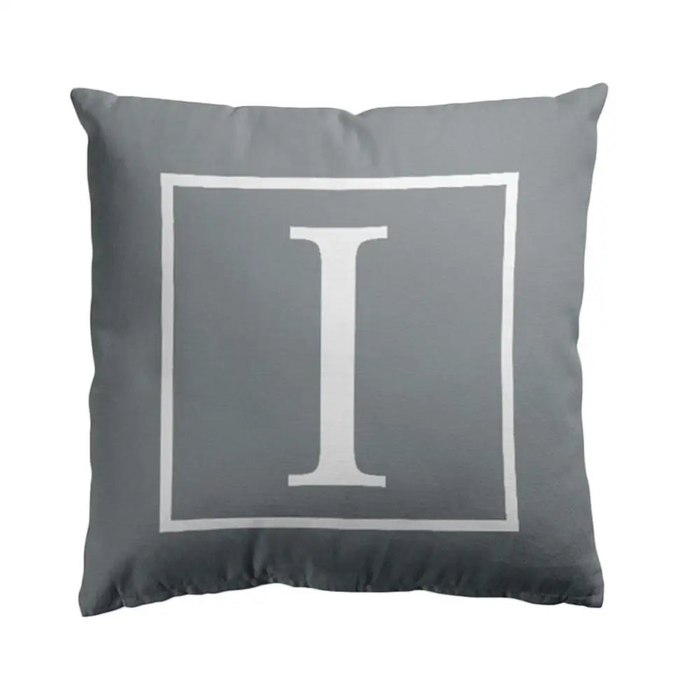 Pillow Cover Cushion Case 45x45cm English Letter Print Home Sofa Bed Car Decor