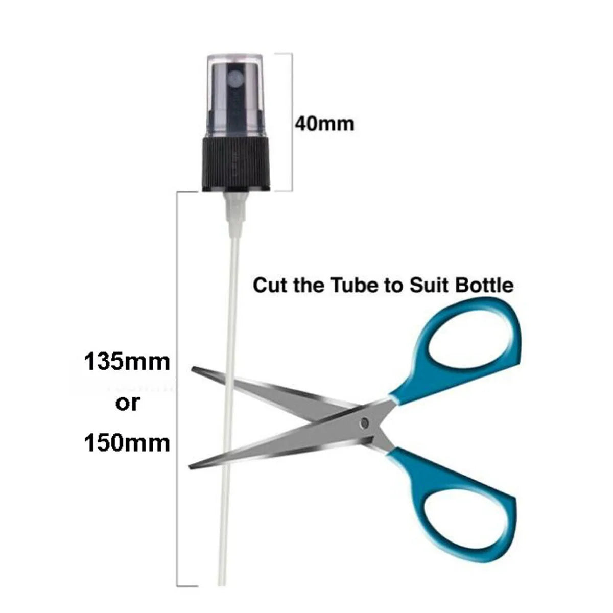 5X 10X Spray Head Sprayer Nozzle Replacement Atomizer for 18mm Doterra Young Living Essential Oil Perfume Glass Roll on Bottle