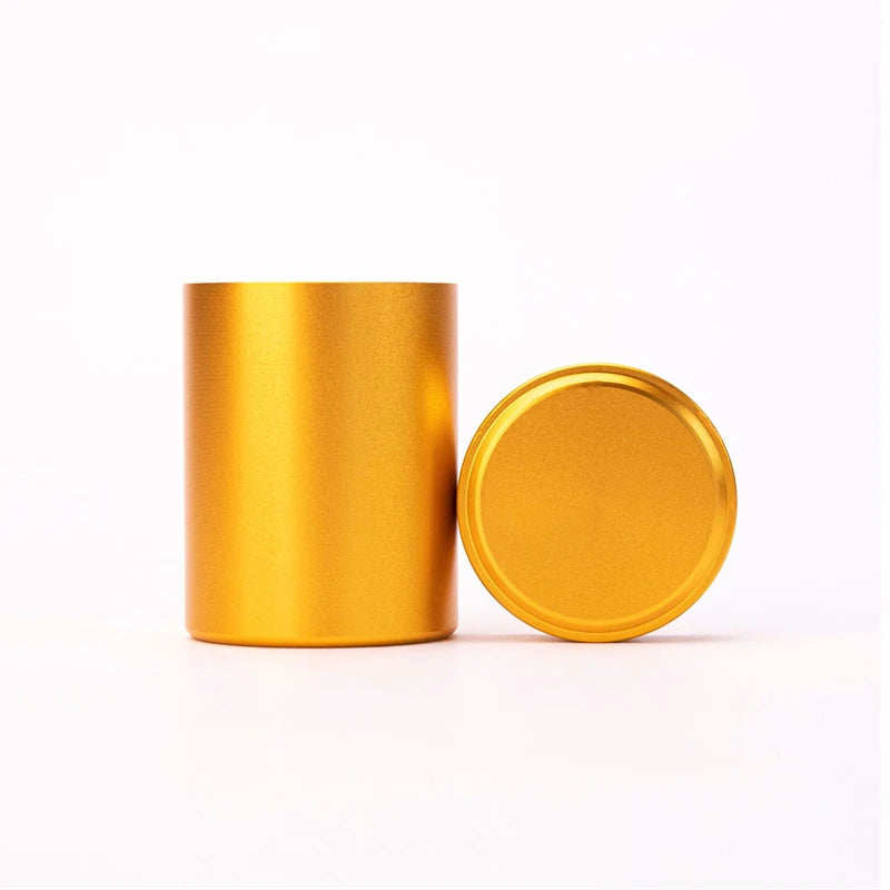 New Airtight Smell Proof Container Quality Stainless Steel Mini Tea Cans Herb Stash Jar Tea Coffee Storage Box Tea Caddies Box