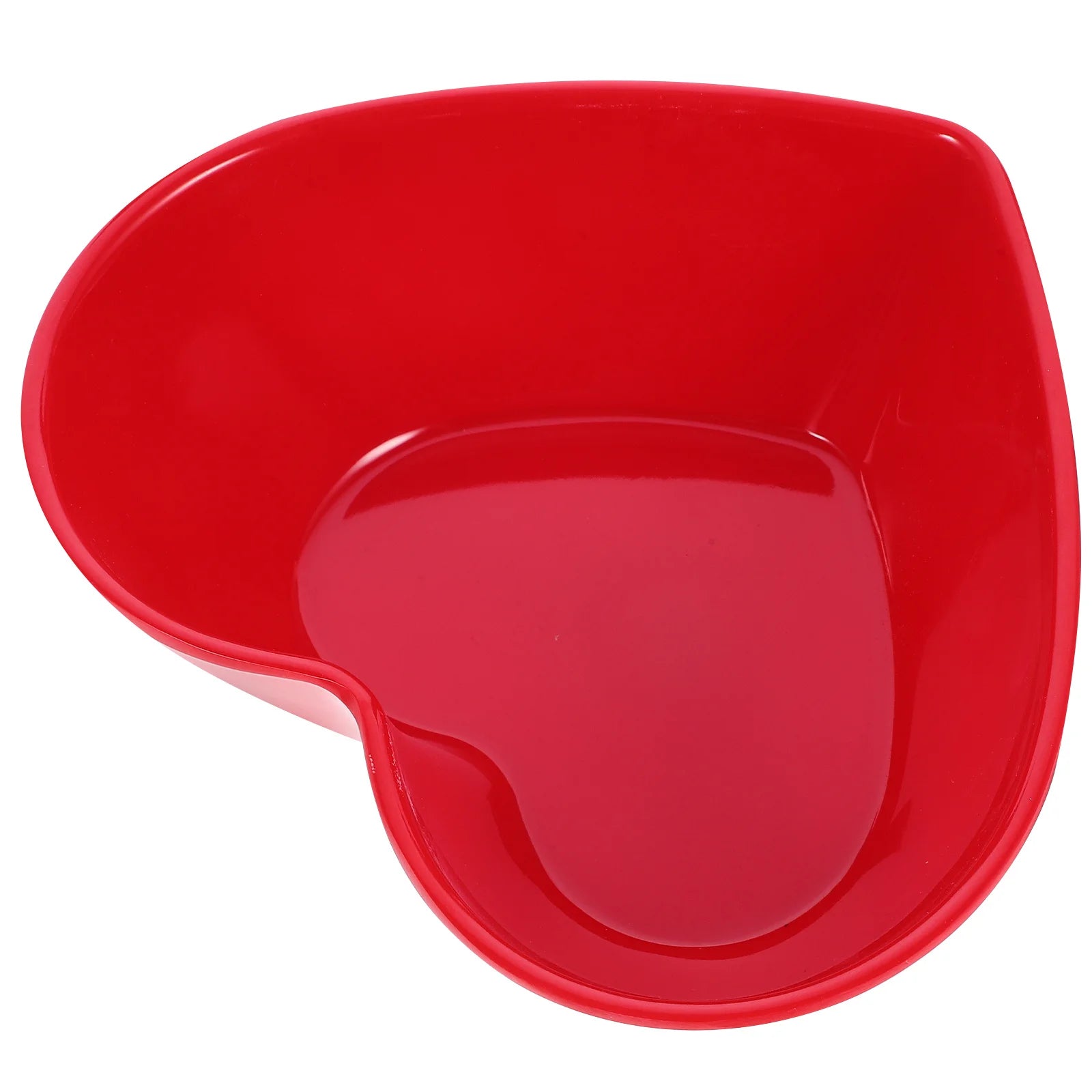 Heart Shaped Salad Bowl Red Premium Melamine Lightweight Non-Slip Bowl For Party Camping Bbq Picnic Household Kitchen