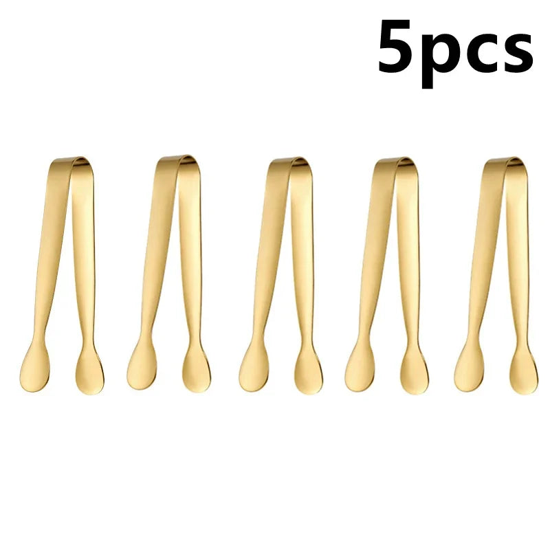 Ice Tong 304 Stainless Steel Clip Bar Ice-Cube Picker Food BBQ Clip Barbecue Clip Ice Clamp Tool Kitchen Utensils