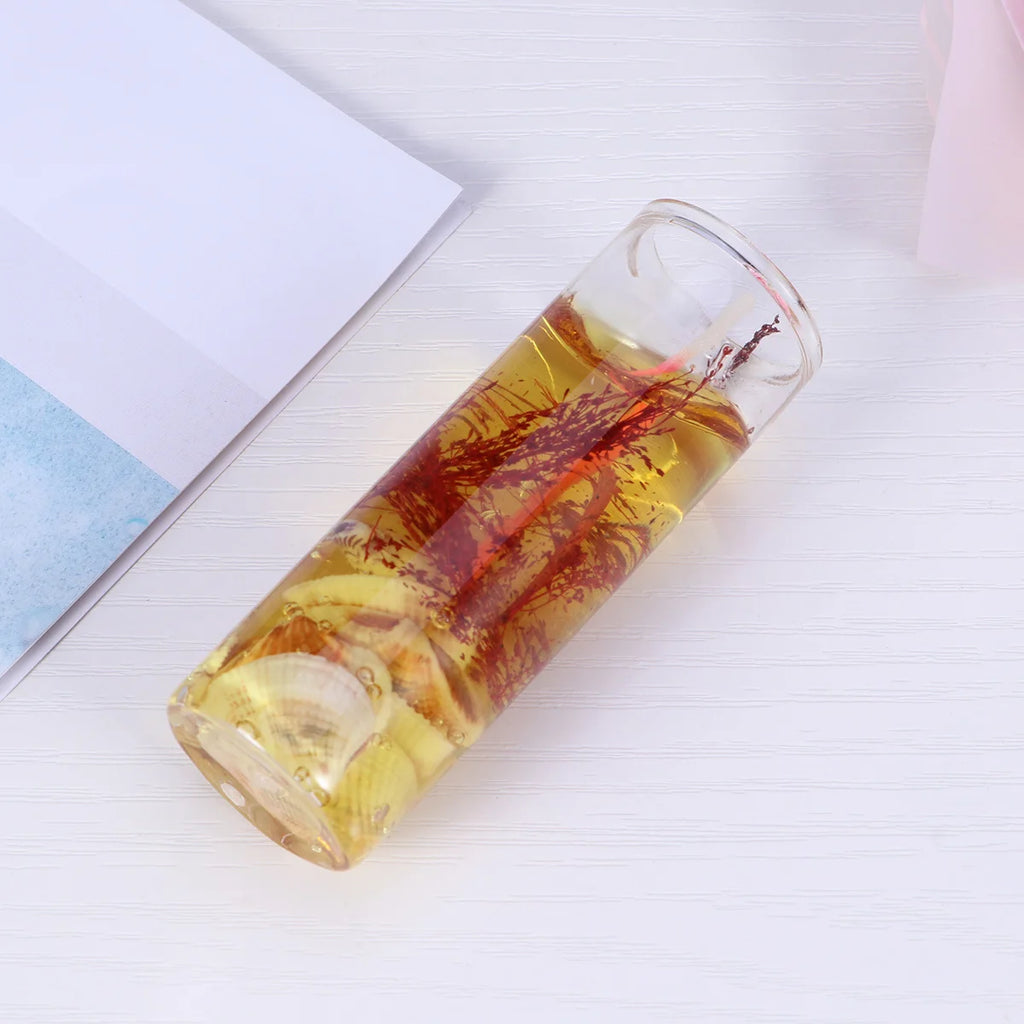 1Pcs High-End Smokeless Candles Unique Scent Translucent Glass Cup for Bedroom Living Room Tea Room Cafe Random Color