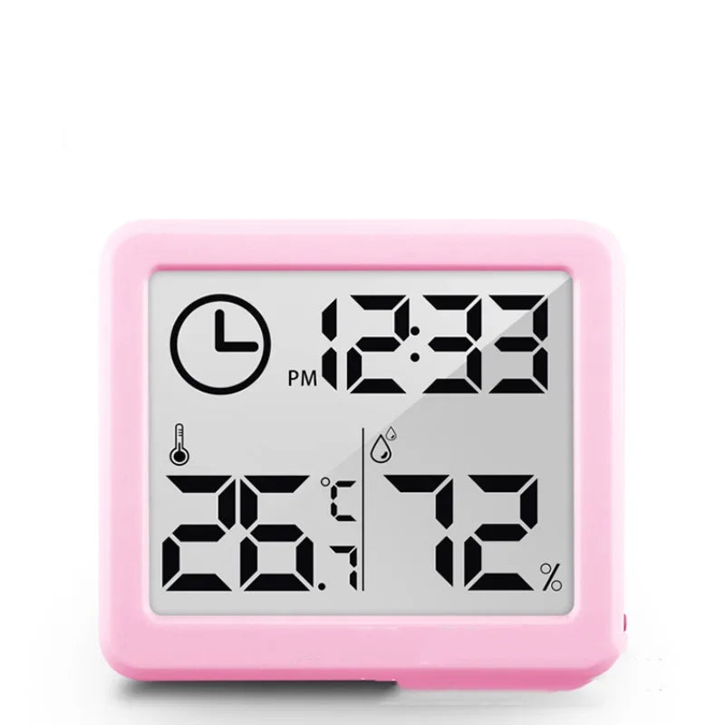 3.2inch Large LCD Screen Automatic Electronic Temperature Humidity Monitor Clock Multifunction Thermometer Hygrometer