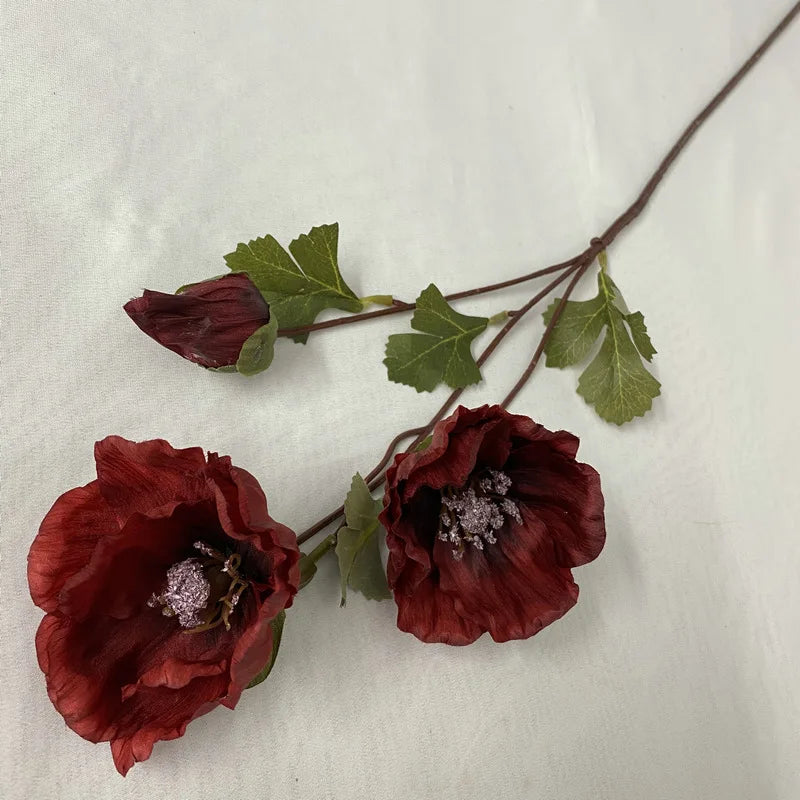 Red Series Artificial Flowers Peonies Roses Wedding Arch Holiday Party Decoration Fake Flower Simulation Rose Plant Floral