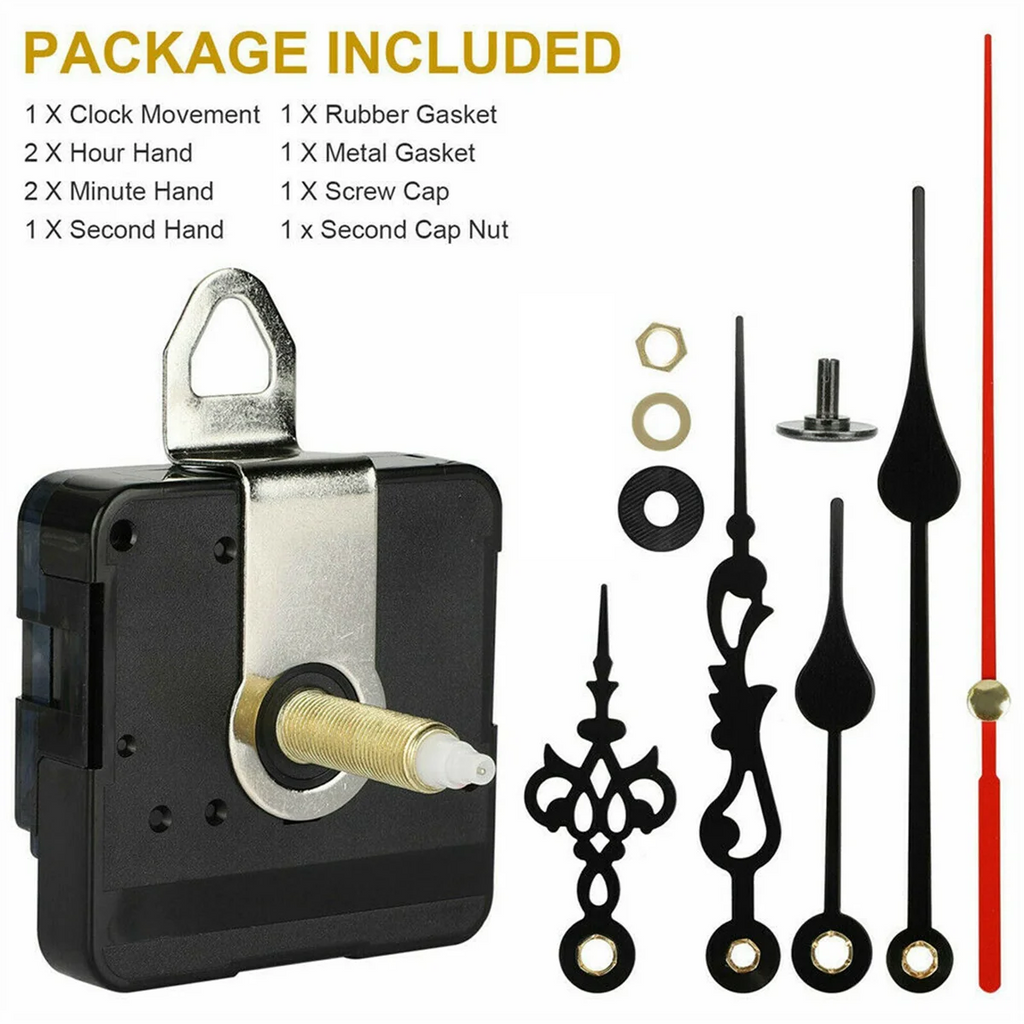 Newest  31MM Long Shaft DIY Quartz Clock Movement Mechanism Hands Wall Quartz Clock Repair Tool Parts Replacement Hot