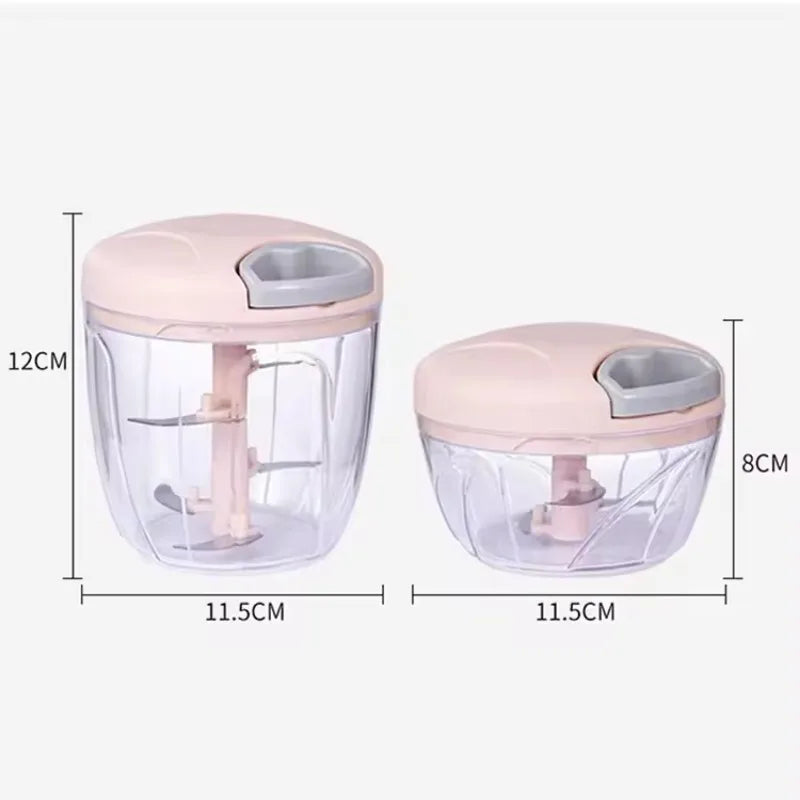 500/900ML Garlic Chopper Manual Garlic Press Food Vegetables Cutter Meat Grinders Kitchen Gadgets Hand Mincer Garlic Masher