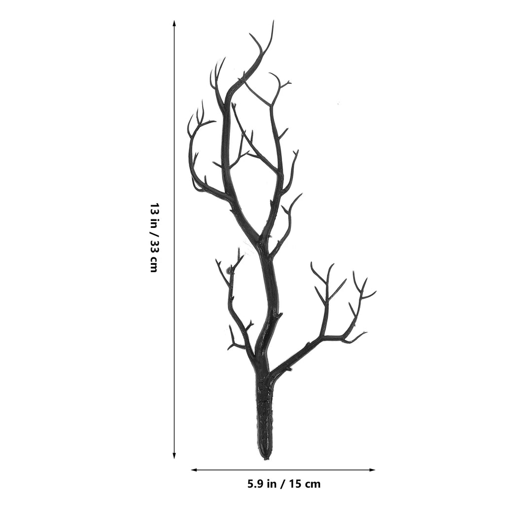 6Pcs Simulation Plastic Dried Tree Branches Artificial Fake Twigs Halloween Home Decoration Vase Centerpiece Party Branches
