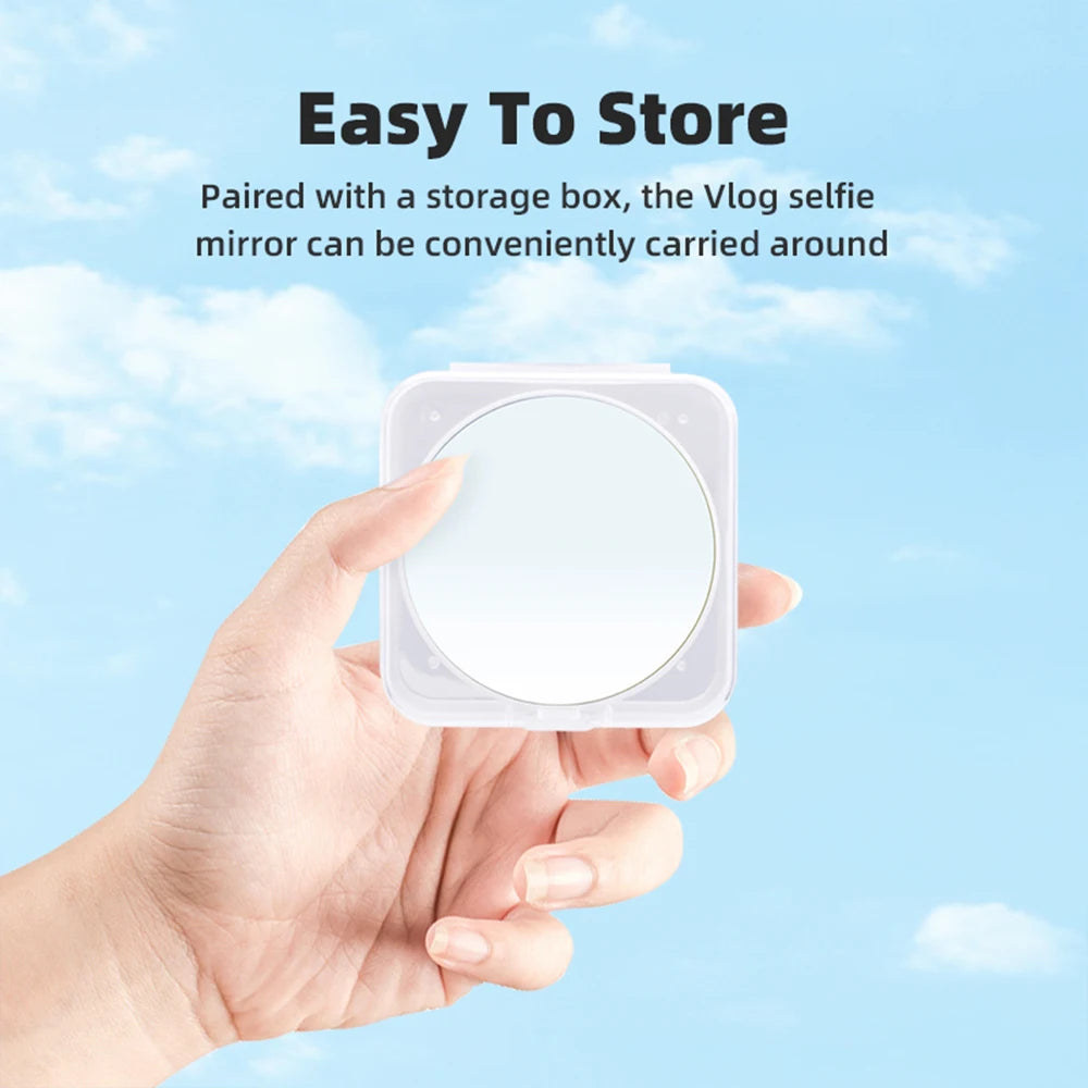 Magnetic Selfie Mirror Magsafe Smartphone Selfie Mirror Mini Portable Booster Selfie Vlogging Photography Accessories