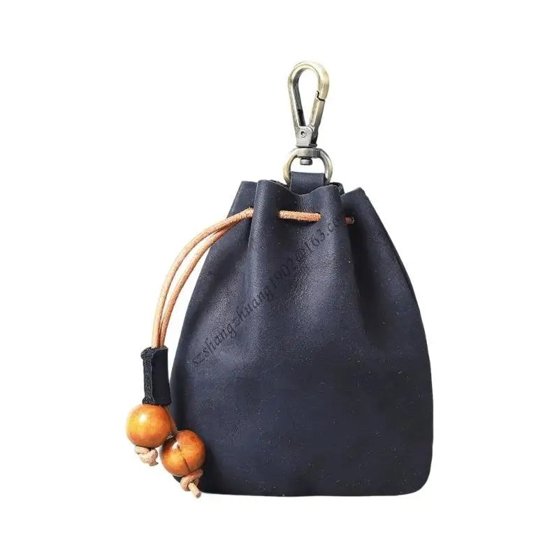 Q6RB Leather Jewelry Display Small Hanging Solution Storage Bag Perfect for Earrings Bracelets Closet Bathroom Storage