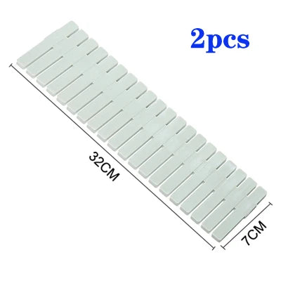2PCS Grid Drawer Adjustable Separator Divider Cabinet Household Socks Underwear Organize Necessities Storage Organizer Tools