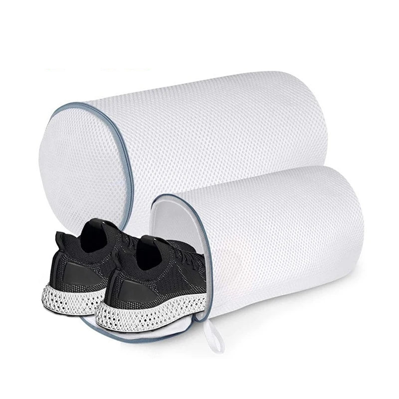 Shoe Washing Bags Washing Shoe Organizer Mesh Bags Zipper Secured Net Laundry Bags For Sneaker Socks Cleaning