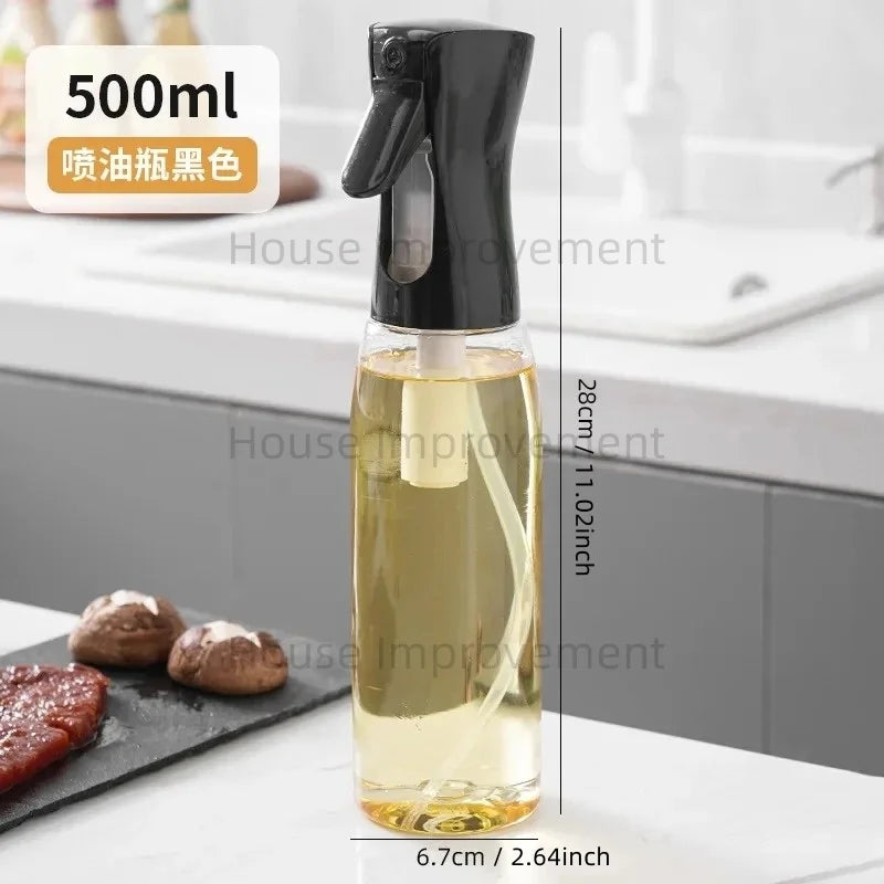 200/300/500ml Oil Sprayer for Cooking BBQ Salad Olive Oil Spray Dispenser Bottle Non-Slip Handle Suitable Kitchen Cooking Baking