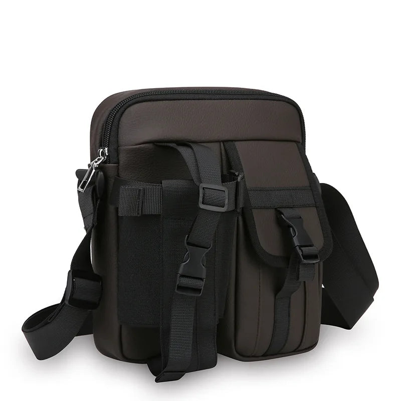 Outdoor Tactical Crossbody Bag Nylon Hiking Phone Water Bottle Pouch Sport Tool Equipment Package Climbing Camping Sling Bag