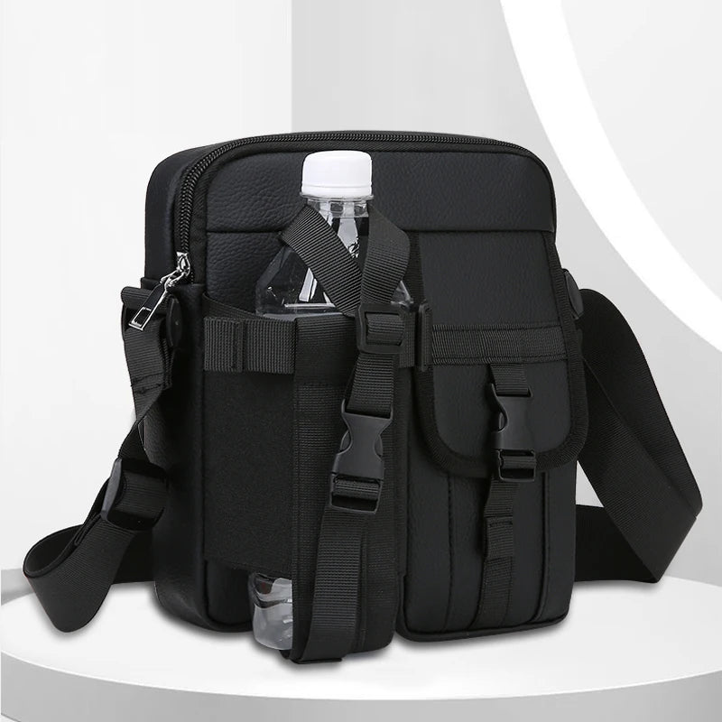 Outdoor Tactical Crossbody Bag Nylon Hiking Phone Water Bottle Pouch Sport Tool Equipment Package Climbing Camping Sling Bag