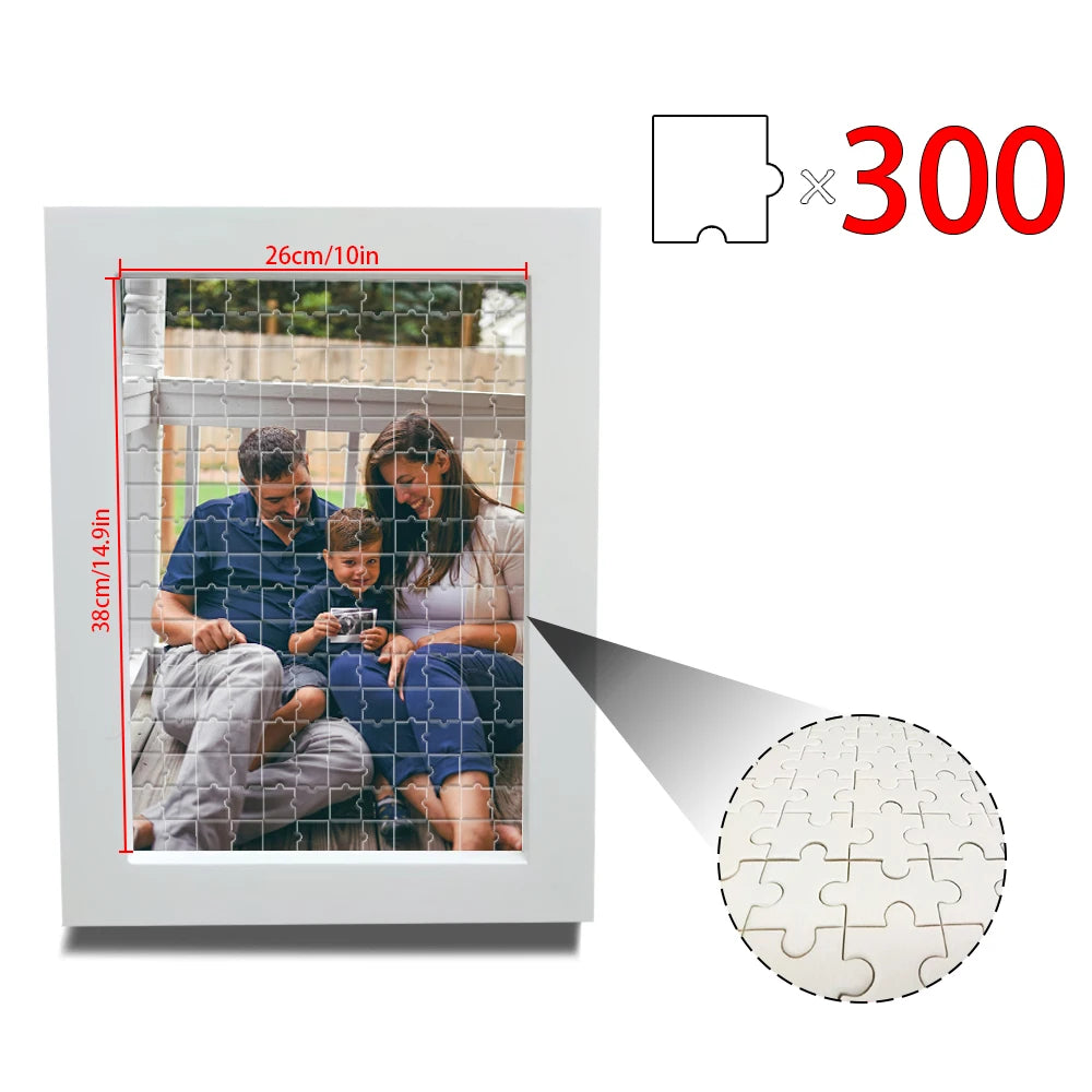 1 pc Custom Puzzle,with Frame or Only puzzles,Upload Your Image for Unique Home Wall Art,Wedding Anniversary Puzzle Gift